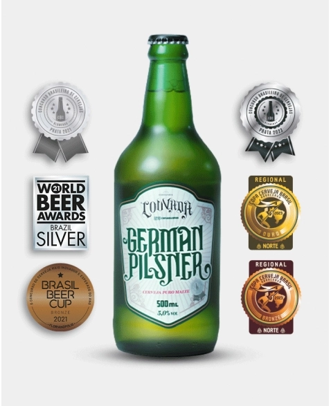 CERVEJA PREMIUM GERMAN PILSNER 500 ML CX12UN