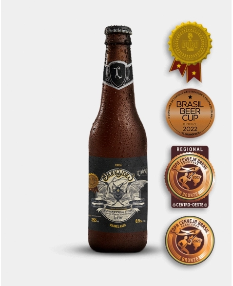 CERVEJA ALE IMPERIAL STOUT DARK SIDE 355 ML CX12UN