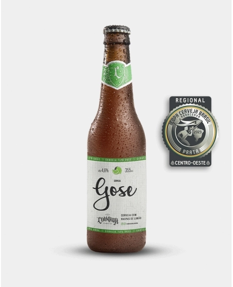 CERVEJA LAGER GOSE COM LIMAO 355 ML CX12UN